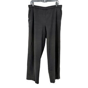 Briggs New York Pants Womens Size 16 Black Wide-Leg Stretchy Comfortable